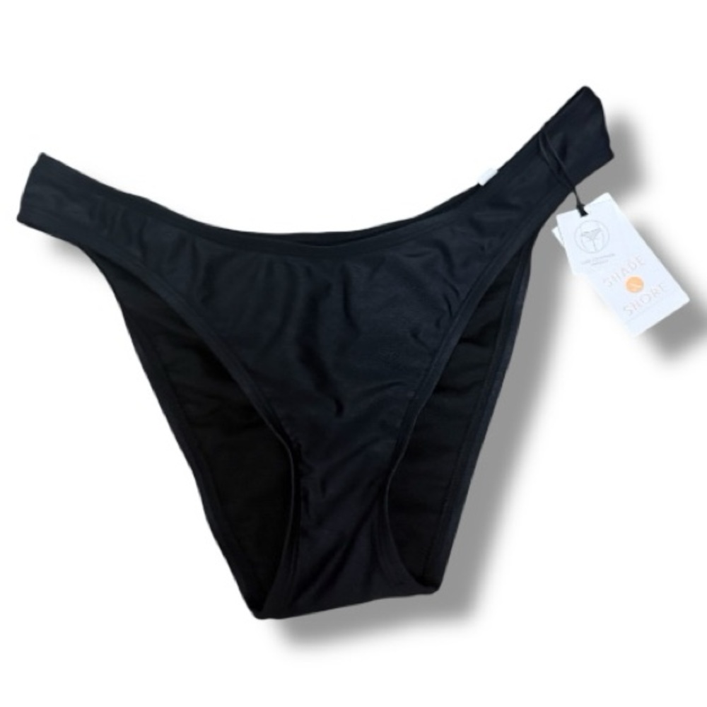 NWT Shade & Shore | Black Cheeky Bikini Bottoms | Medium